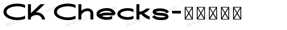CK Checks字体转换